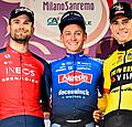 📸 Van Aert, Van der Poel en Ganna zorgen voor hilariteit na finish in San Remo