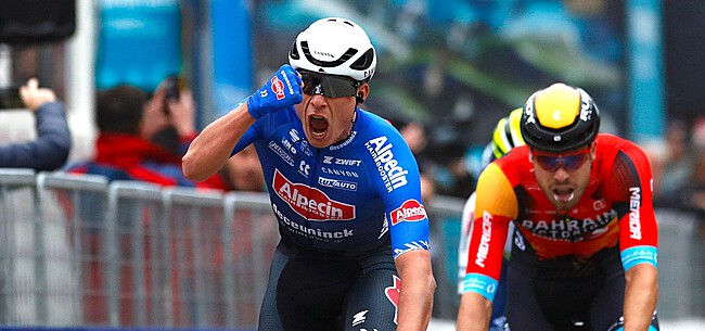 Philipsen schiet raak! Belg pakt derde etappe in Tirreno na lead-out MVDP