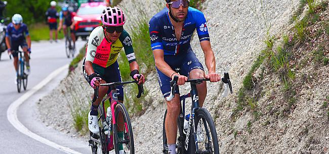 Pinot en Cepeda met elkaar in de clinch tijdens etappe