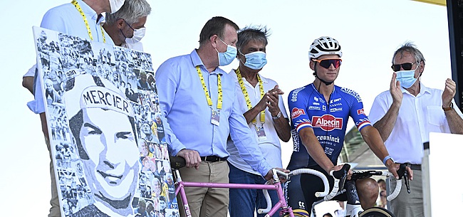 Mathieu van der Poel emotioneel bij start Tour in woonplaats Poulidor