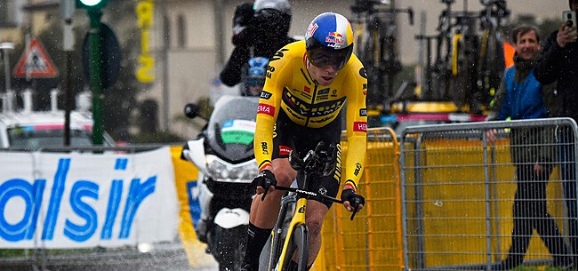 Doorweekte Van Aert zal tijdrit in Tirreno-Adriatico niet winnen